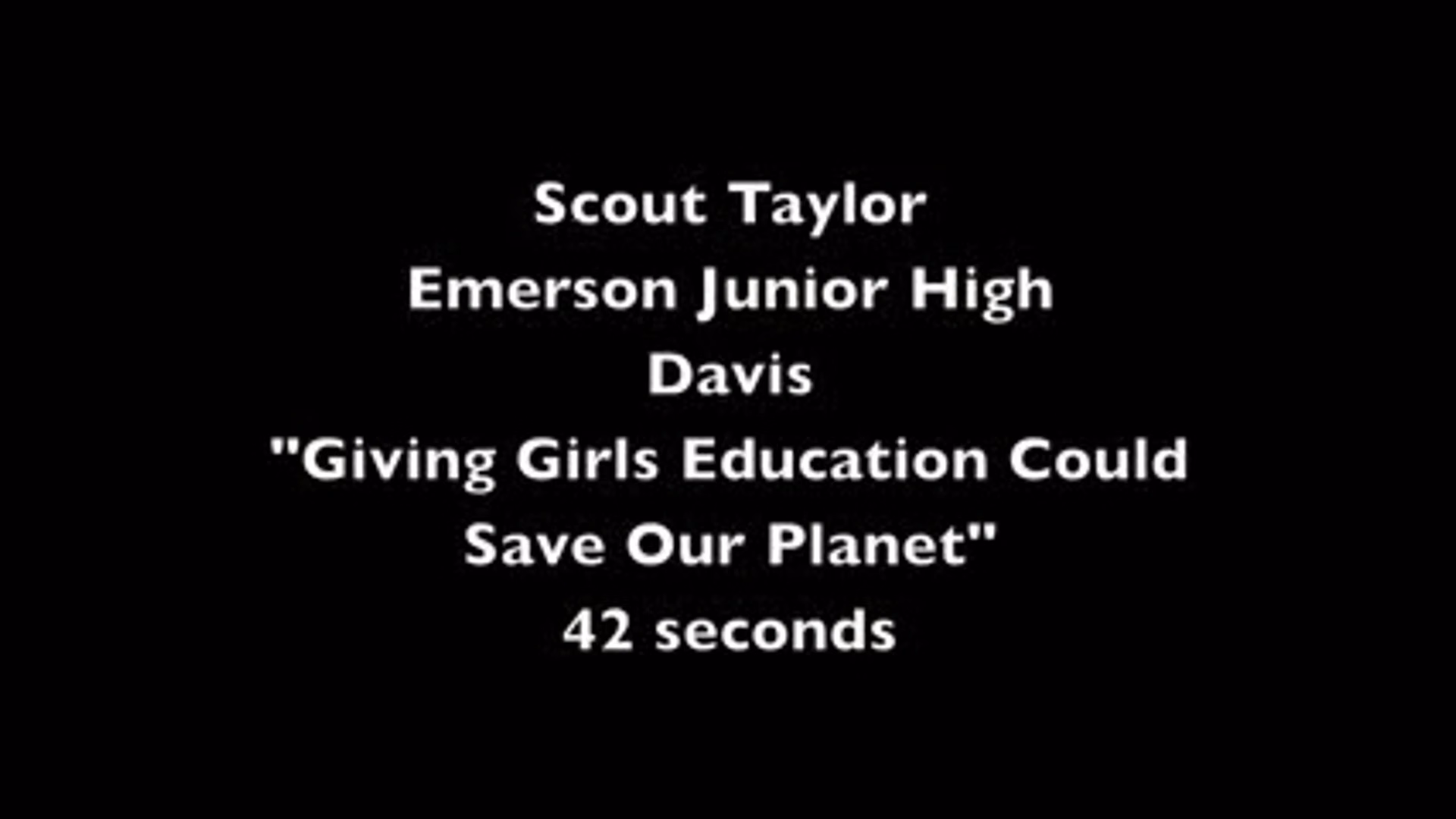 Giving Girls Education