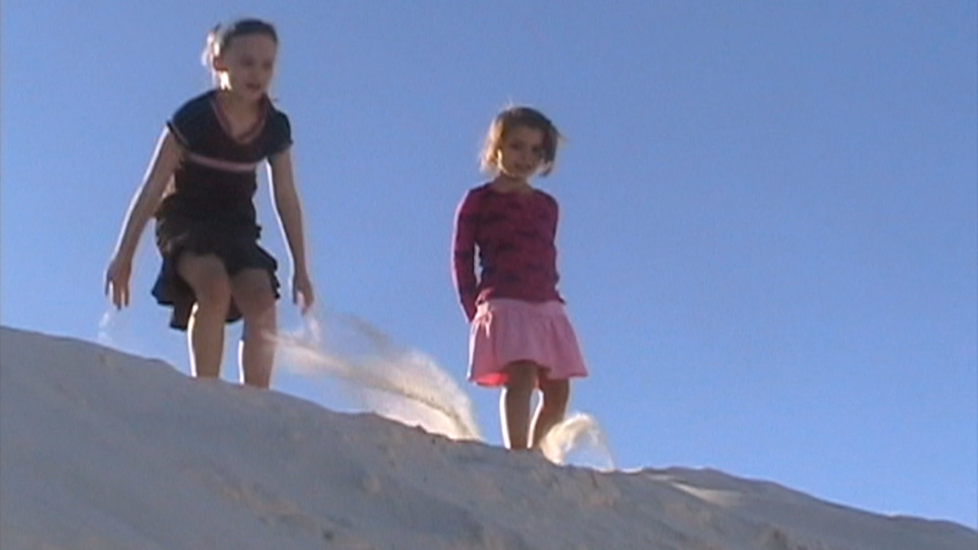 Girls white sands