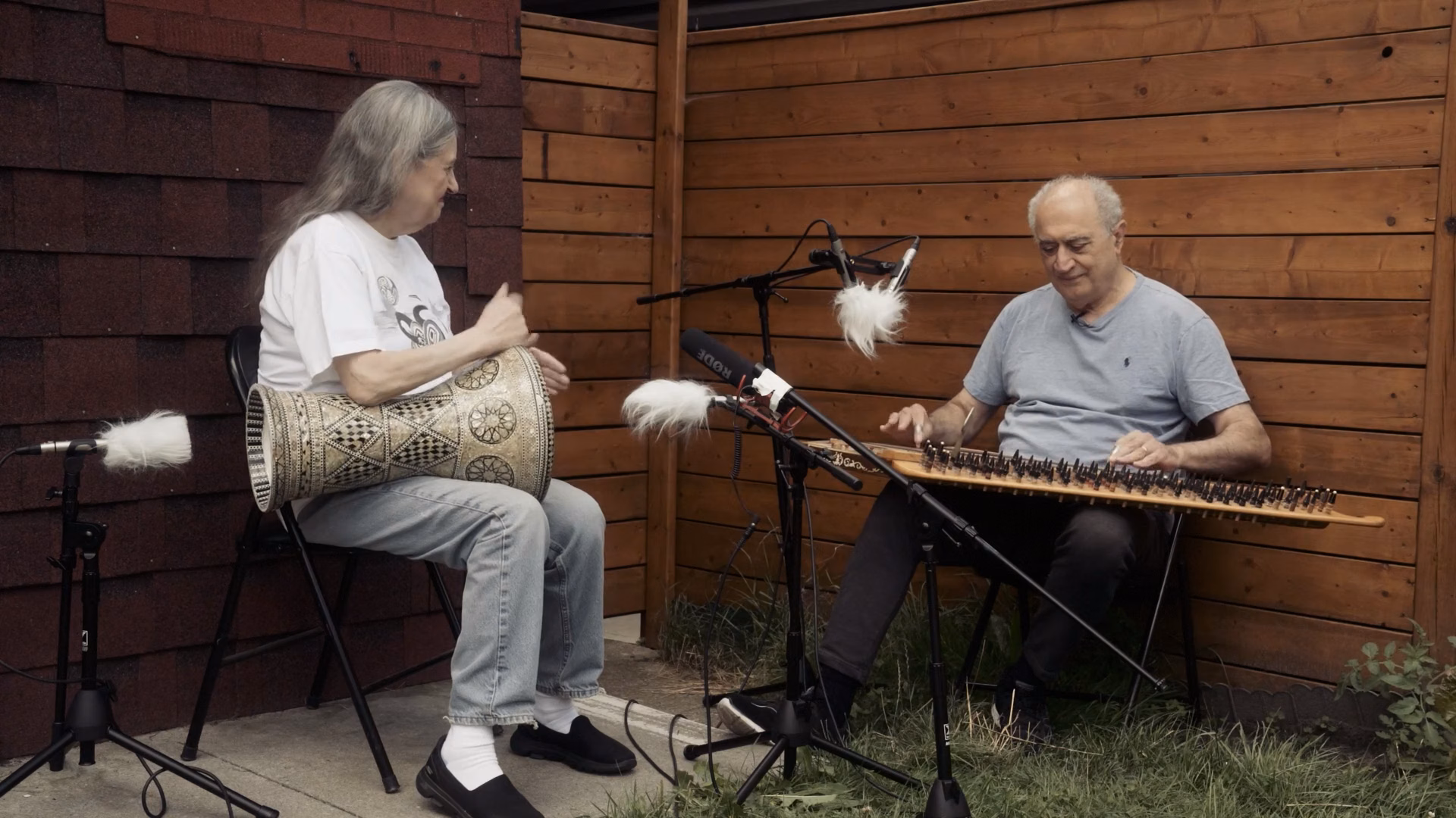 Performance: George Sawa, qanun, and Suzanne Meyers Sawa, darbuka