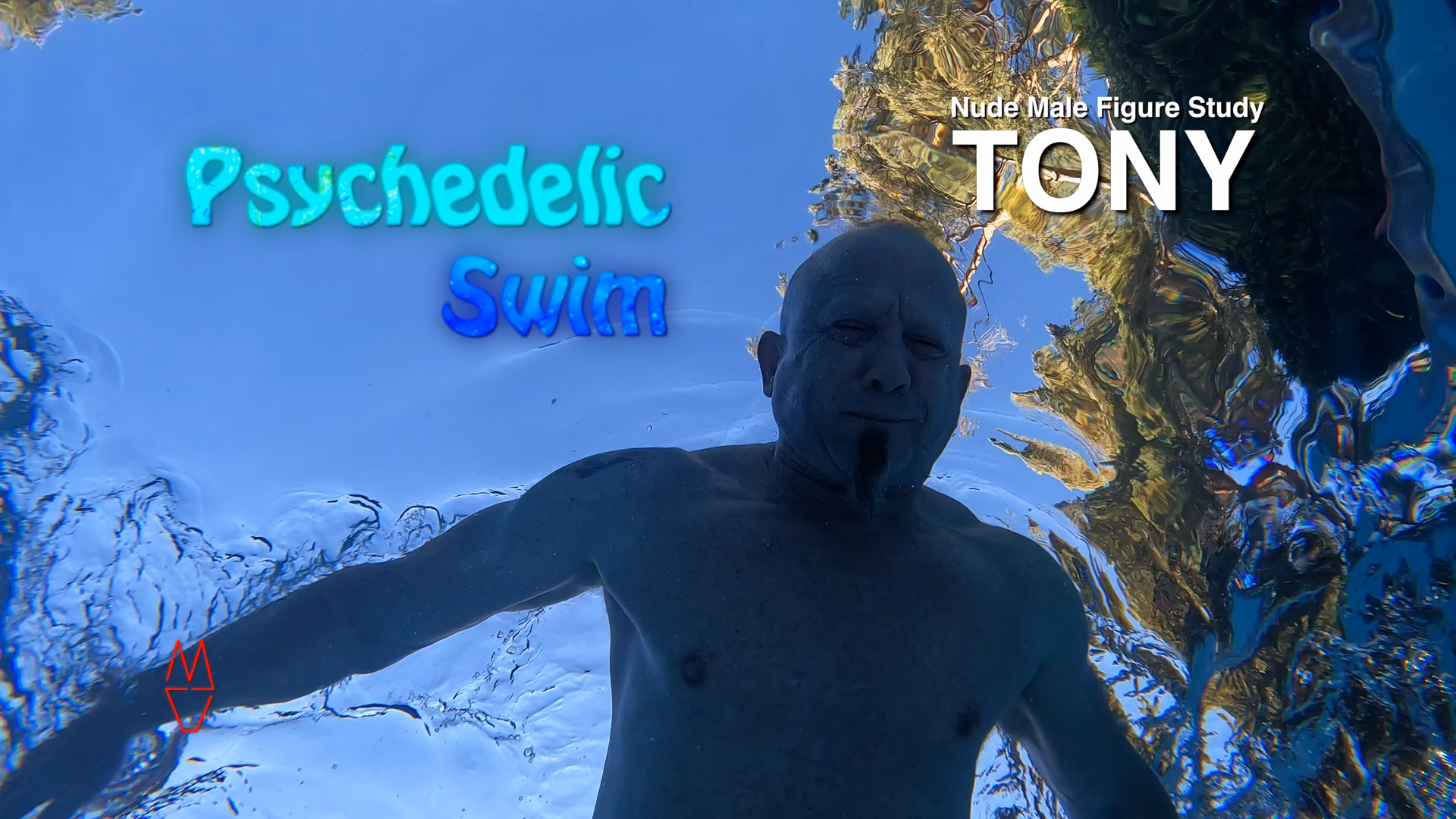 Psychedelic Swim-Nude Male Figure Study-Tony-4K