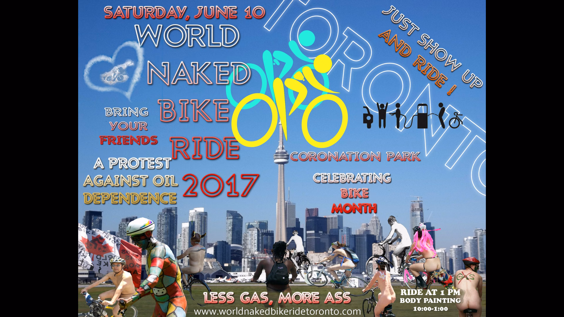 WORLD NAKED BIKE RIDE TORONTO 2017